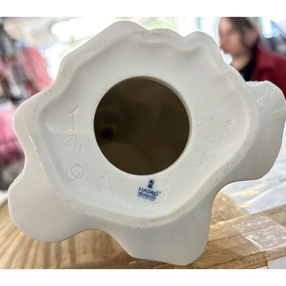 Lladro Rejoice Angel Embossed Skirt White‎ Blue - Picture 8 of 9